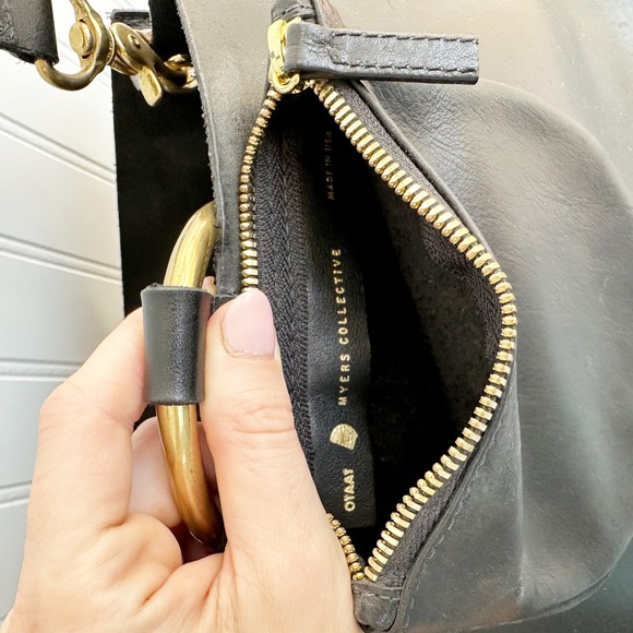 OTAAT/MYERS Collective Ring Tote Black Leather Large - Picture 5 of 8